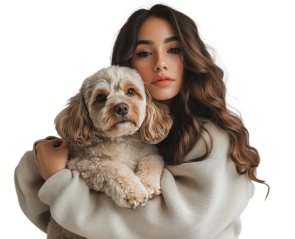 Girl with dog